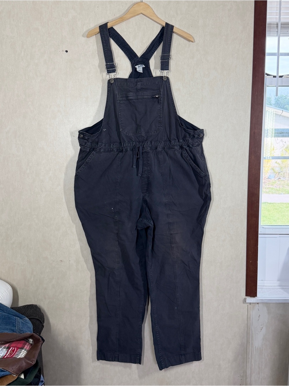 Duluth Trading Co Women’s Plus Shop Square Overalls Workwear in Gray 2X